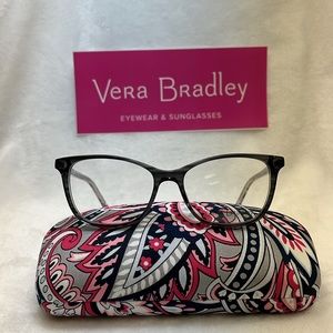 Vera Bradley Gramercy Paisley Frames/Glasses WITH Matching Case